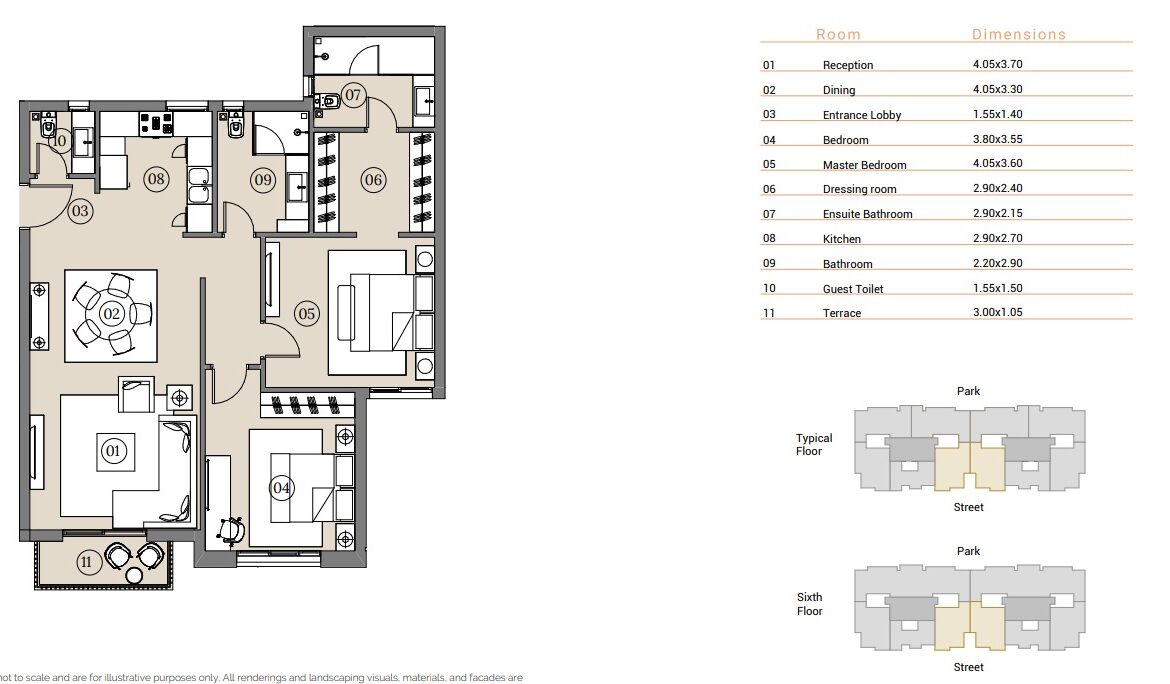 Type 08 2 bed phoenix swan lake 130m