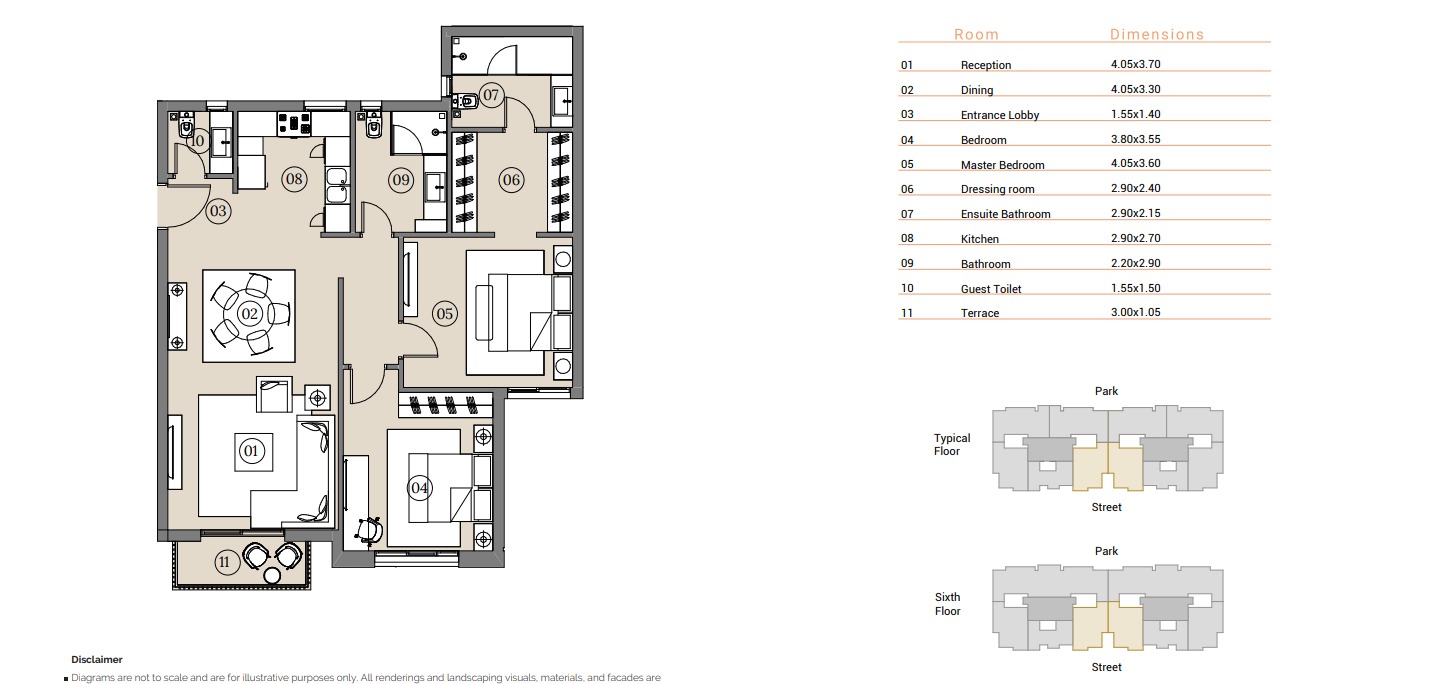 Type 08 2 bed phoenix swan lake 130m